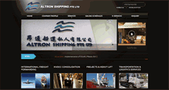 Desktop Screenshot of altronshipping.com.sg
